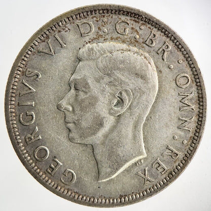 1946 George VI Half - Crown Silver Coin | Fine Collectable Grade