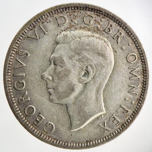 1946 George VI Half - Crown Silver Coin | Fine Collectable Grade