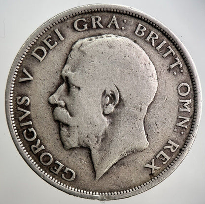 1915 George V Half - Crown Silver Coin | Fine Collectable Grade | a3160