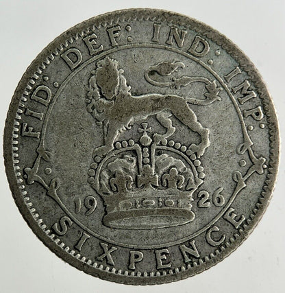 1926 George V Sixpence Silver Coin | Collectable Grade