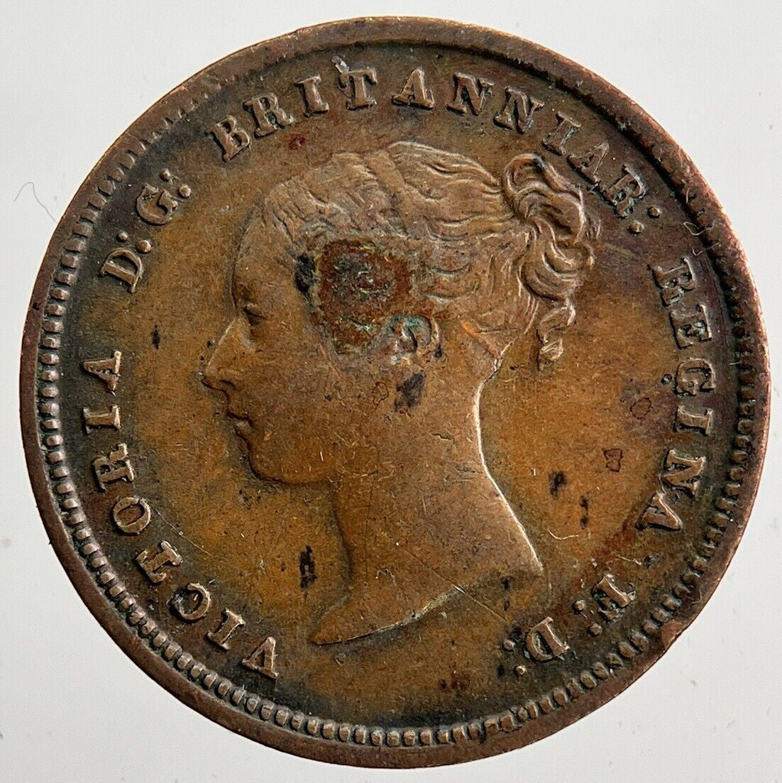 1844 Victoria Half Farthing Coin | Fine Collectable Grade | a5954