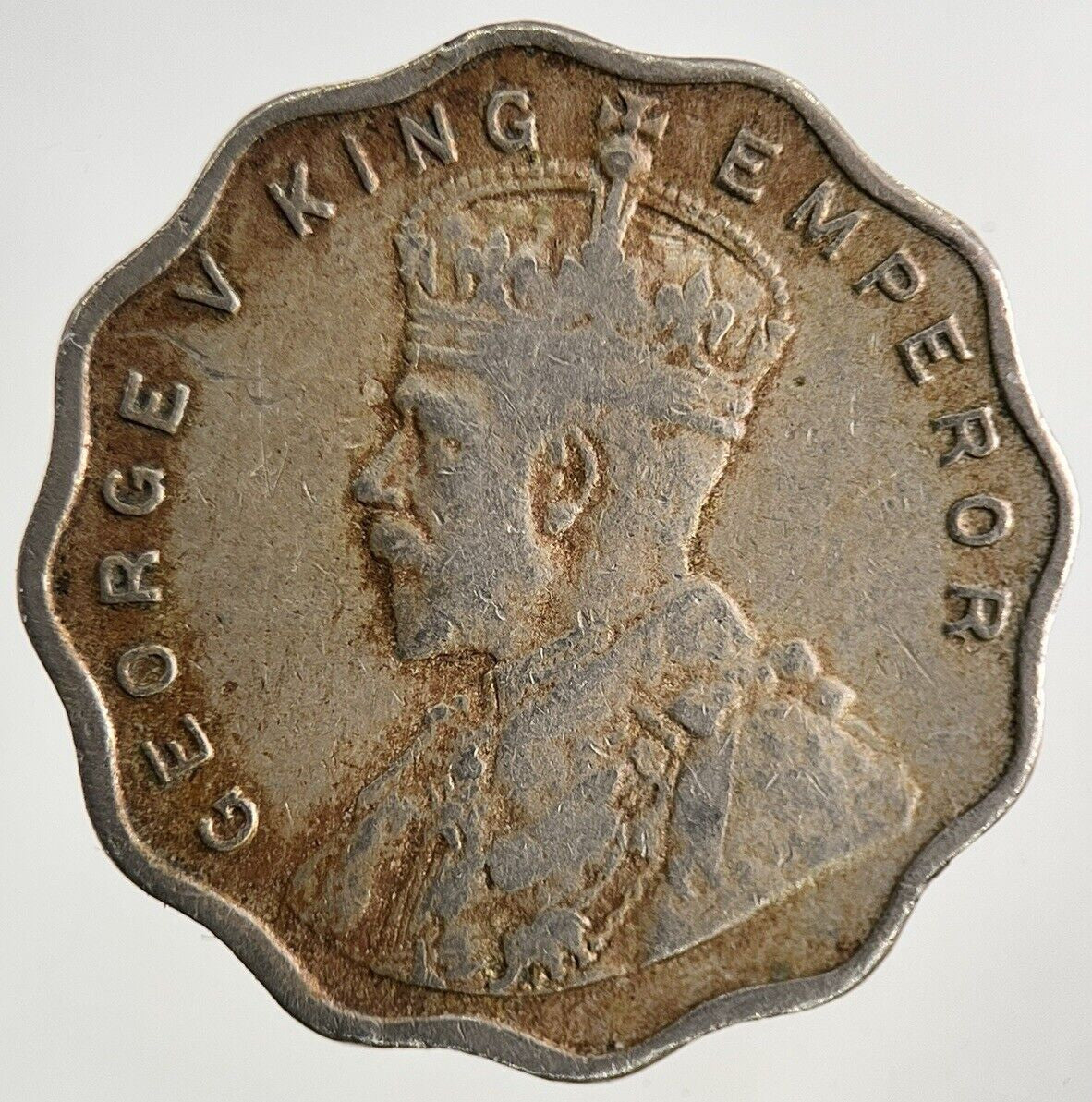 1917 India 1 Anna Coin | Fine Collectable Grade