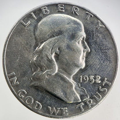 1952 - S US USA Benjamin Half - Dollar Silver Coin | Fine Collectable Grade