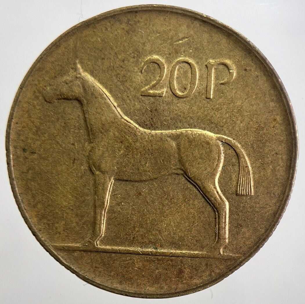 1986 Irish 20p 20 Twenty - Pence Coin | Very High Grade | a7030