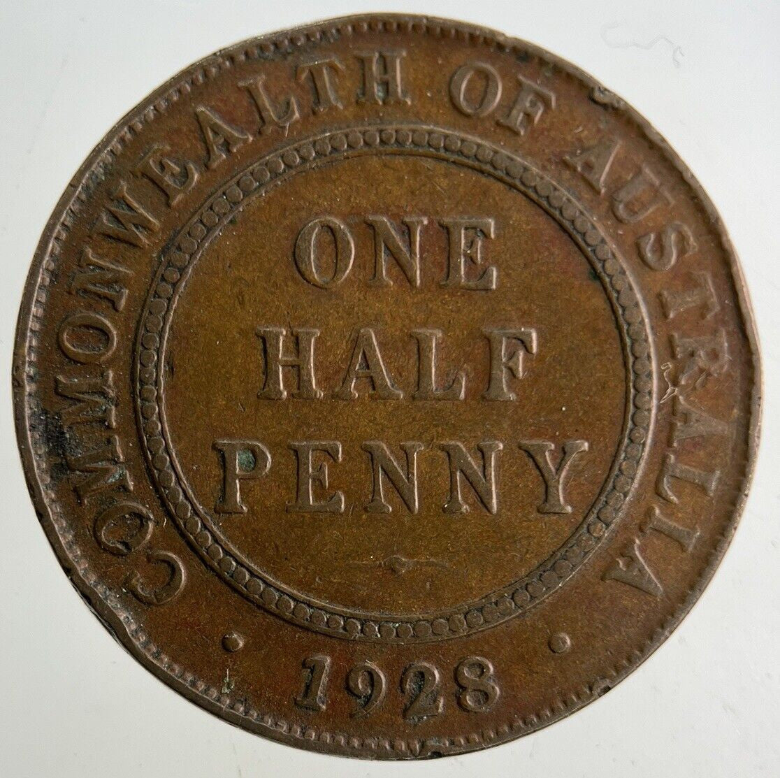 1928 Australia Half - Penny Coin | Fine Collectable Grade