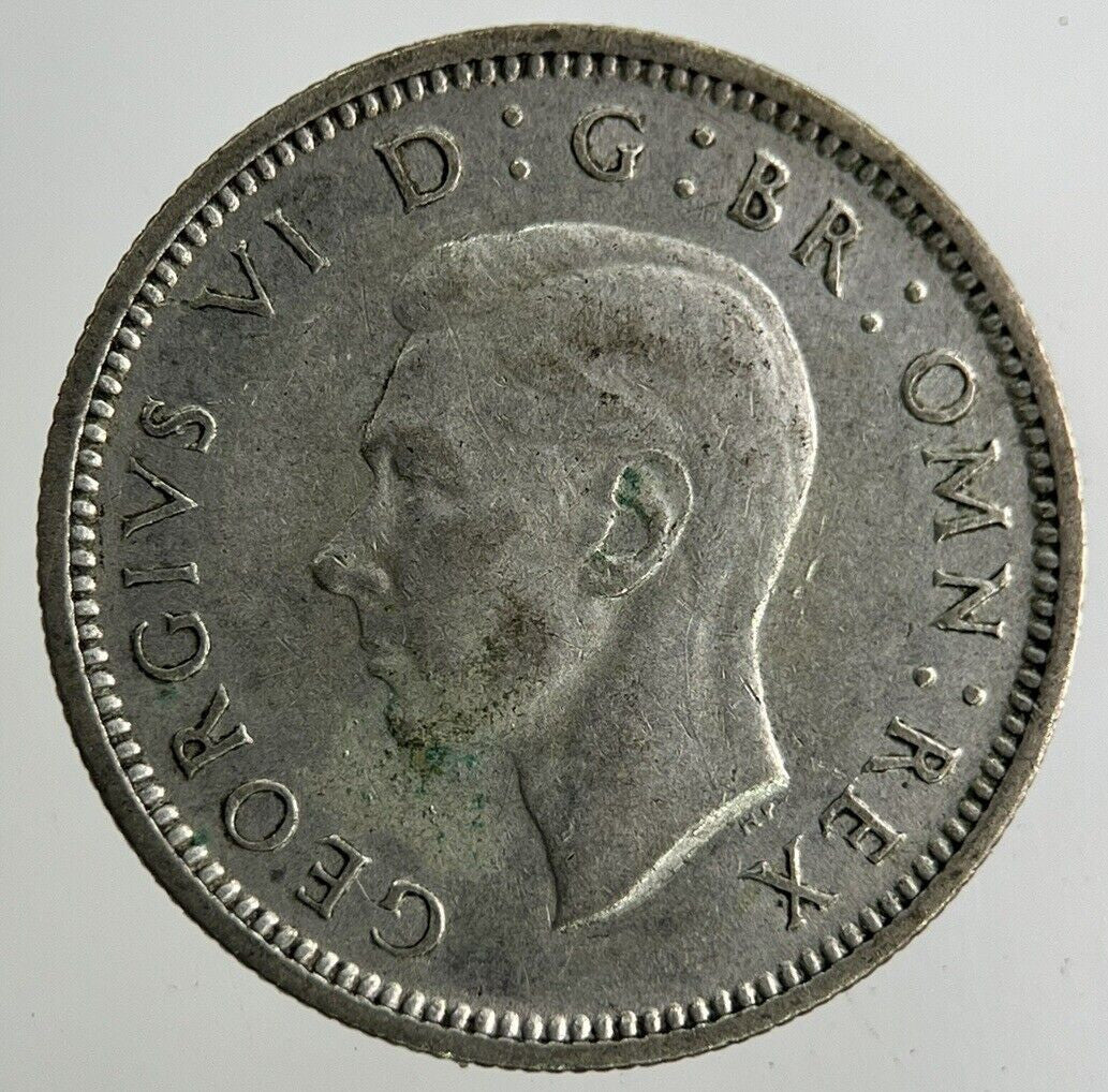 1944 George VI Sixpence Silver Coin | Fine Collectable Grade