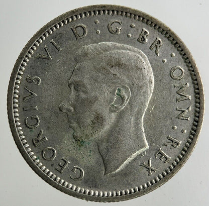 1944 George VI Sixpence Silver Coin | Fine Collectable Grade