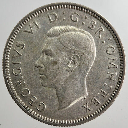 1938 George VI British One Shilling Silver Coin | Very High Grade | a8257