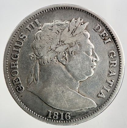 1816 George III 3rd Half - Crown Silver Coin | Fine Collectable Grade