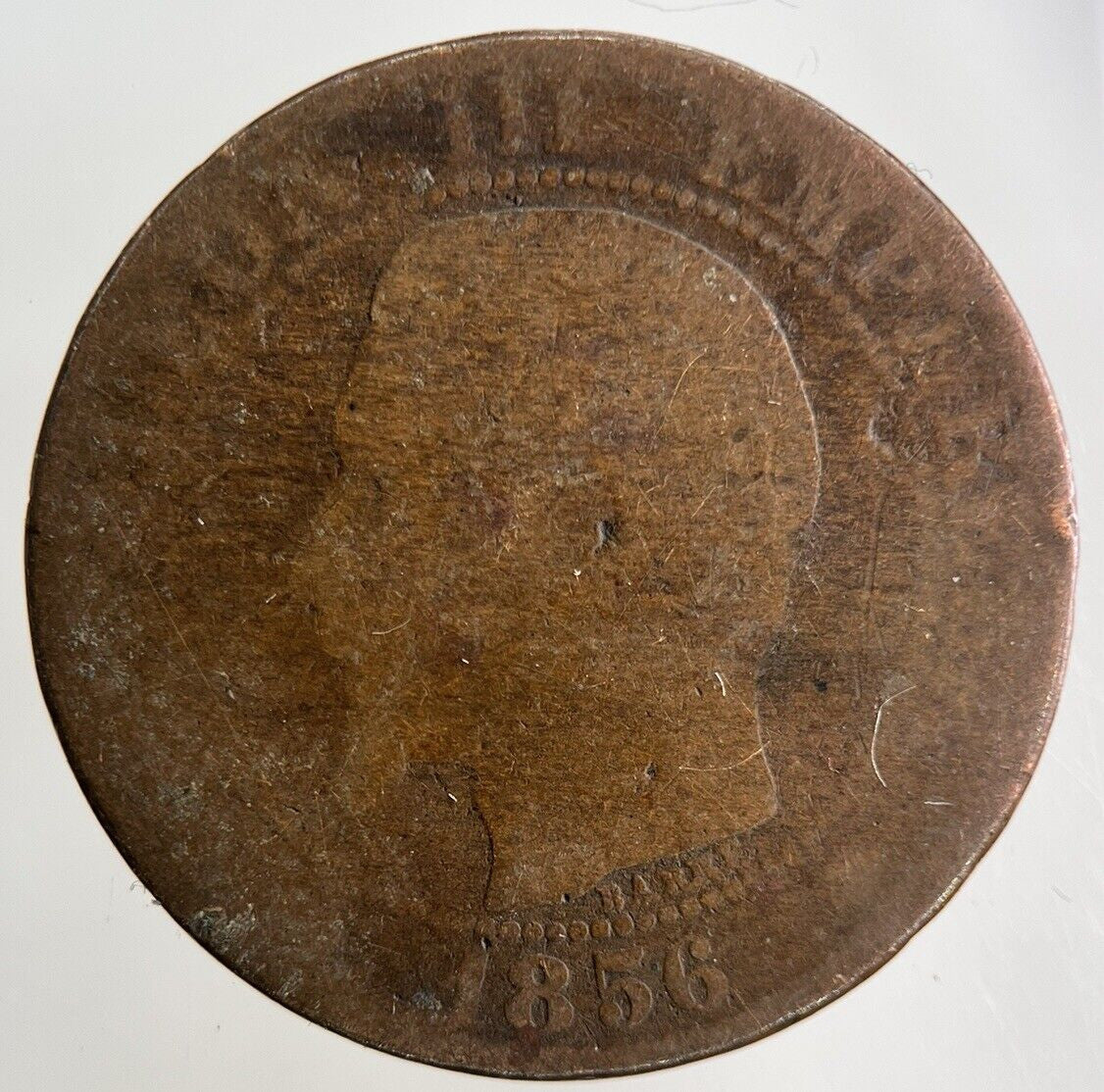 1856 France 5 Centimes Coin | Fair Grade