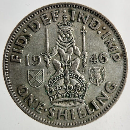 1946 George VI One Shilling Silver Coin | Fine Collectable Grade
