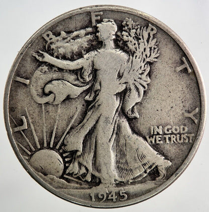 1945 US Half - Dollar Walking Liberty Silver Coin | Collectable Grade