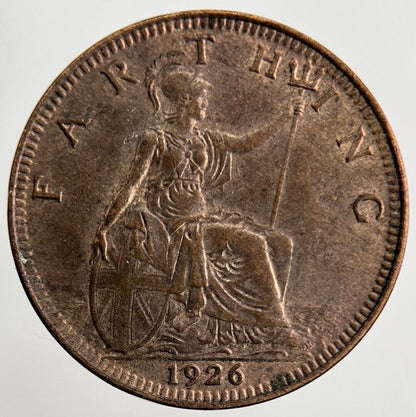1926 George V Farthing Coin | UNC Uncirculated Grade