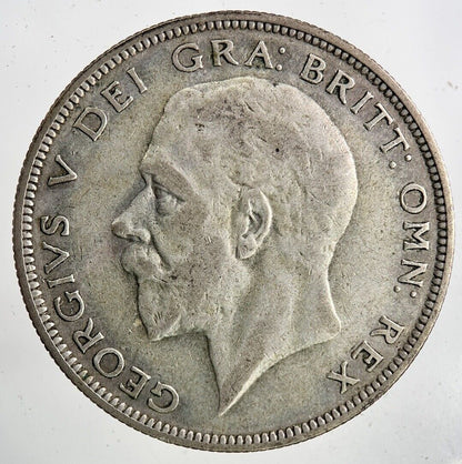 1933 George V Half - Crown Silver Coin | Fine Collectable Grade