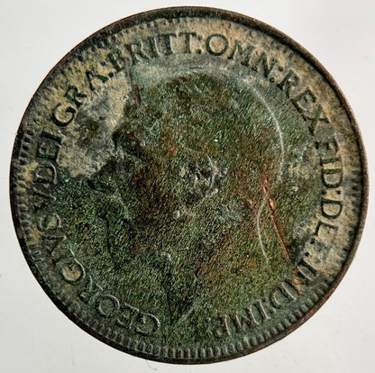 1929 George V Farthing Coin | Fine Collectable Grade
