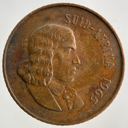 1965 South Africa 2 Cent Coin | Fine Collectable Grade