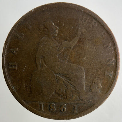 1861 Victoria Half - Penny Coin | Collectable Grade