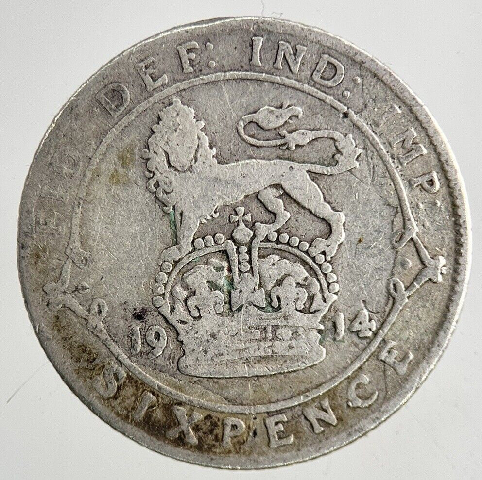 1914 George V Sixpence Silver Coin | Collectable Grade