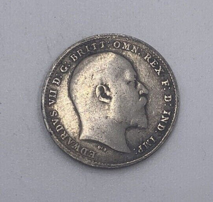 1902 Edward VII Threepence | British Silver Coin | Collectable Grade | a072