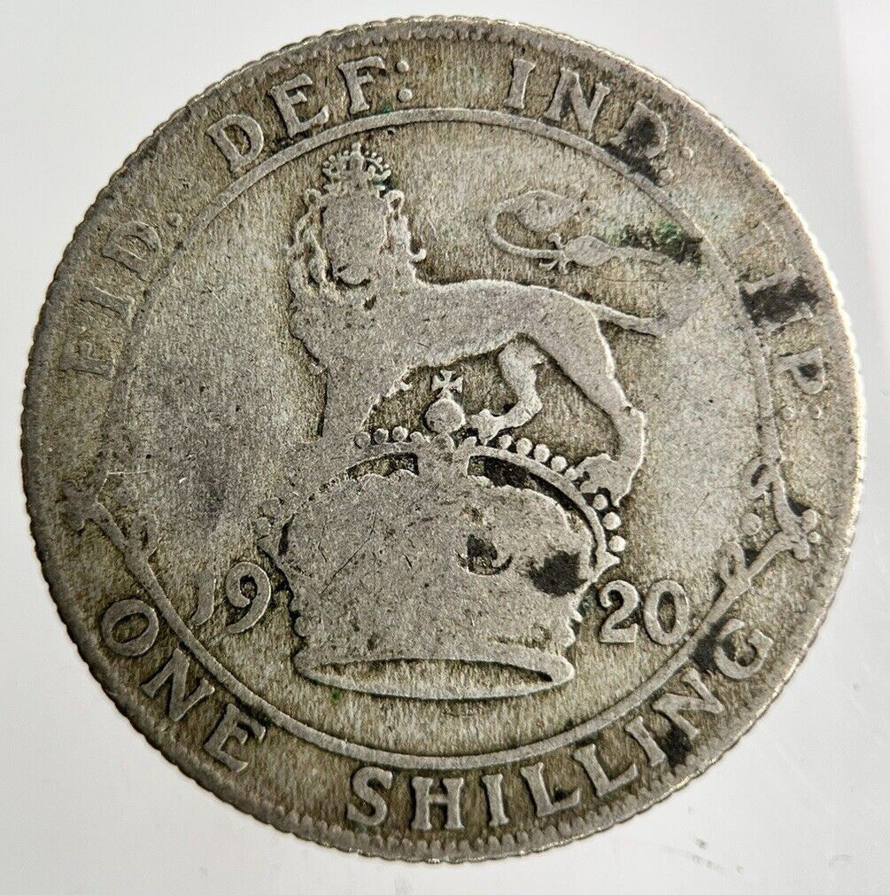 1920 George V Shilling Silver Coin | Fair Grade