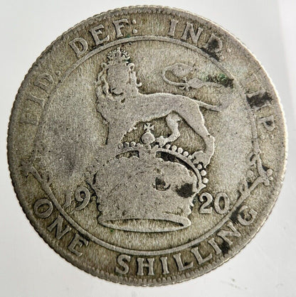 1920 George V Shilling Silver Coin | Fair Grade
