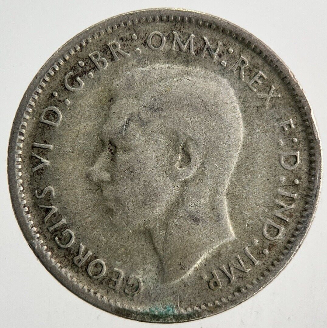 1948 Australia Sixpence Silver Coin | Fine Collectable Grade