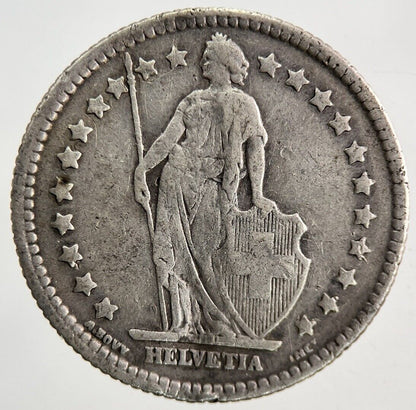 1921 Switzerland Swiss 1 Franc Silver Coin | Collectable Grade
