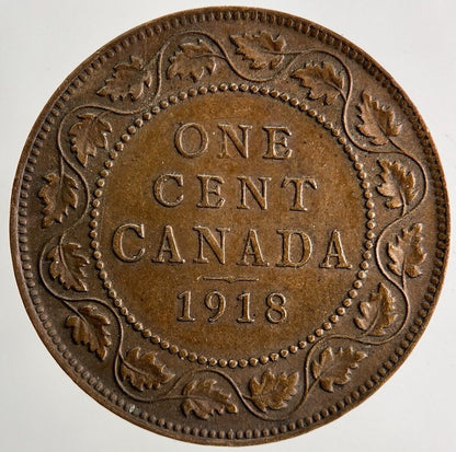 1918 Canada One Cent Coin | Fine Collectable Grade