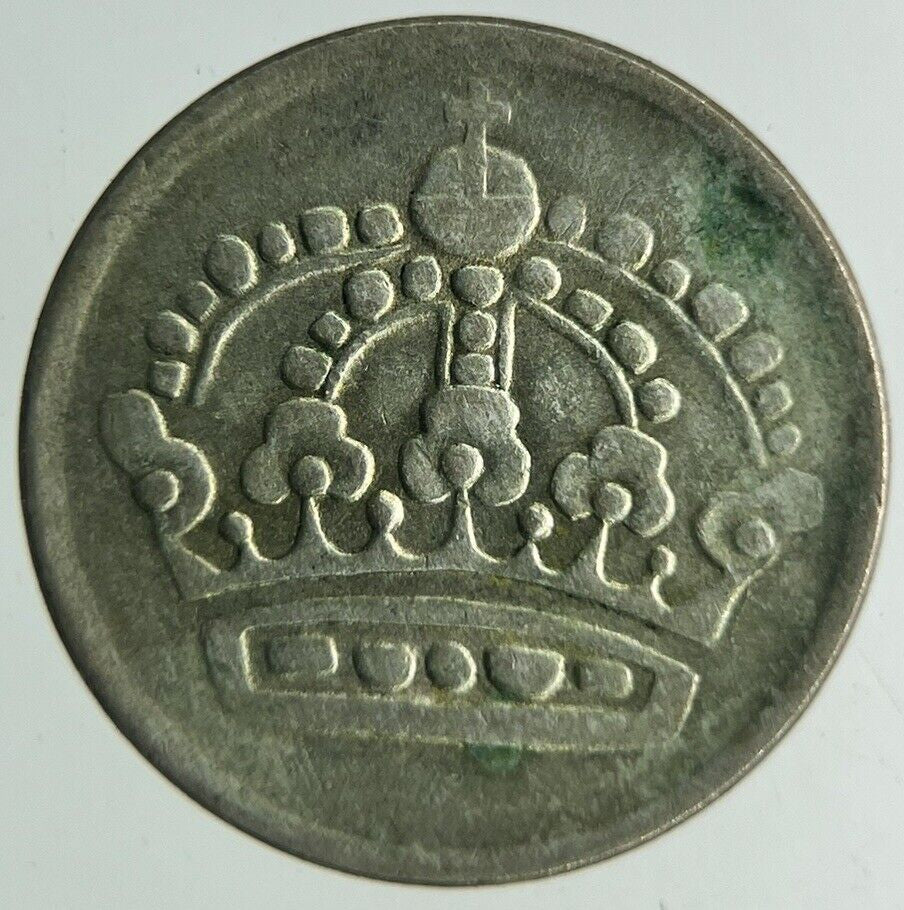 1959 Sweden 10 Ore Silver Coin | Fine Collectable Grade