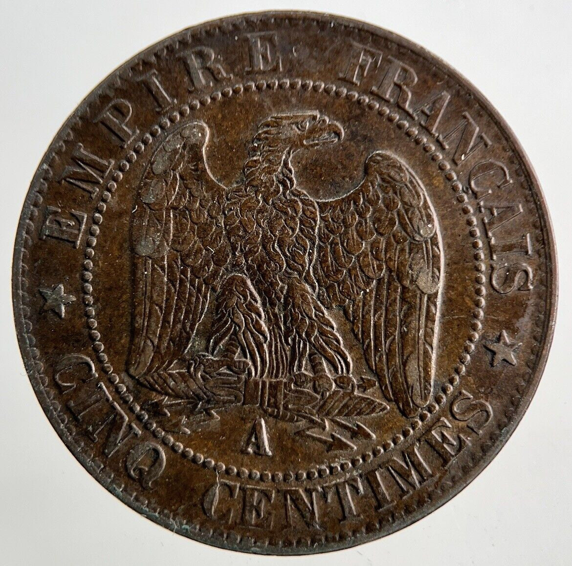 1855 France 5 Centimes Coin | Very High Grade