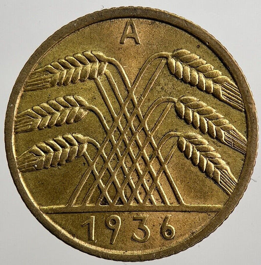 1936 - A Germany 10 Pfennig Coin | Very High Grade | a3262