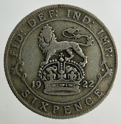 1922 George V Sixpence Silver Coin | Collectable Grade