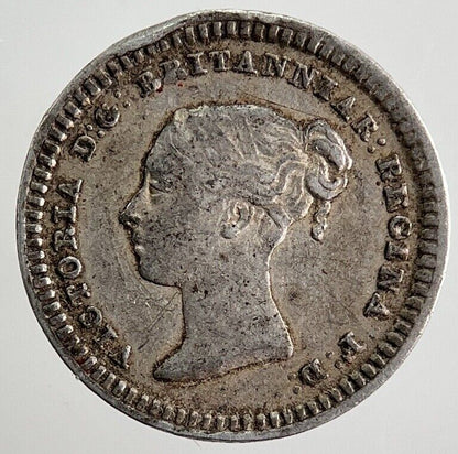 1839 Victoria Three - Half - Pence 1 1/2 Pence Silver Coin | Very High Grade