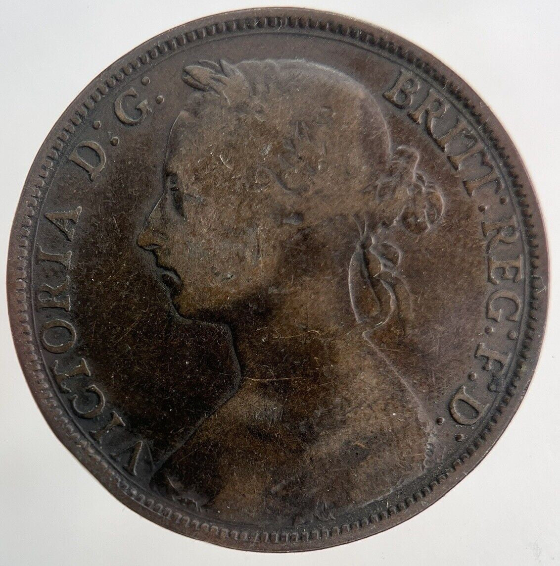 1884 Victoria One Penny Coin | Collectable Grade