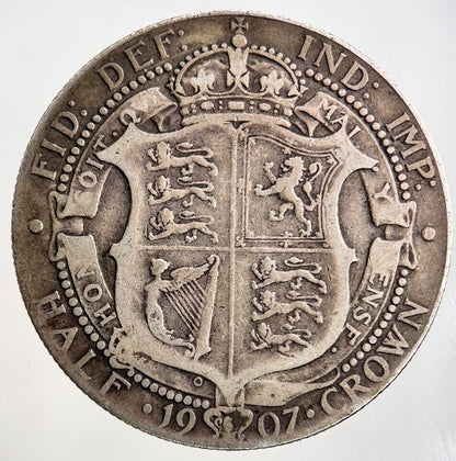 1907 Edward VII Half - Crown Silver Coin | Fine Collectable Grade