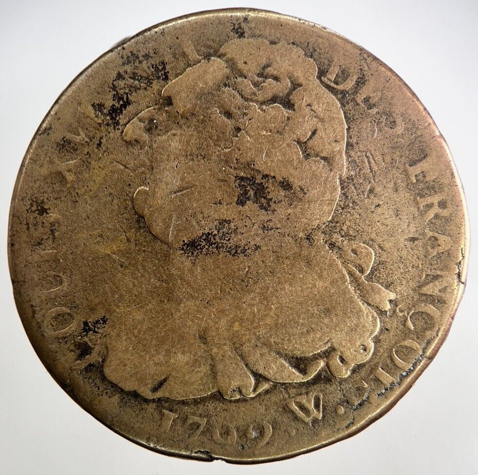 1792 Louis XVI France 2 Sol Coin | Fine Collectable Grade | a9528