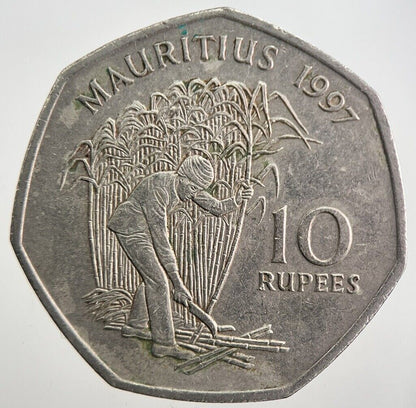 1997 Mauritius 10 Rupee Coin | Fine Collectable Grade | a7767
