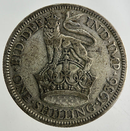 1936 George V Shilling Silver Coin | Fine Collectable Grade