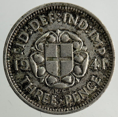 1941 George VI Threepence Silver Coin | Very High Grade