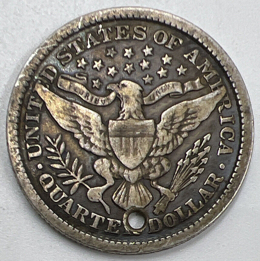 1897 Barber US USA Quarter Dollar Silver Coin | Collectable Grade | a831