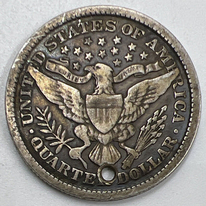 1897 Barber US USA Quarter Dollar Silver Coin | Collectable Grade | a831