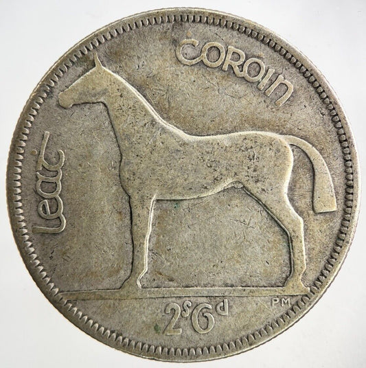 1928 Irish Half - Crown Silver Coin | Collectable Grade