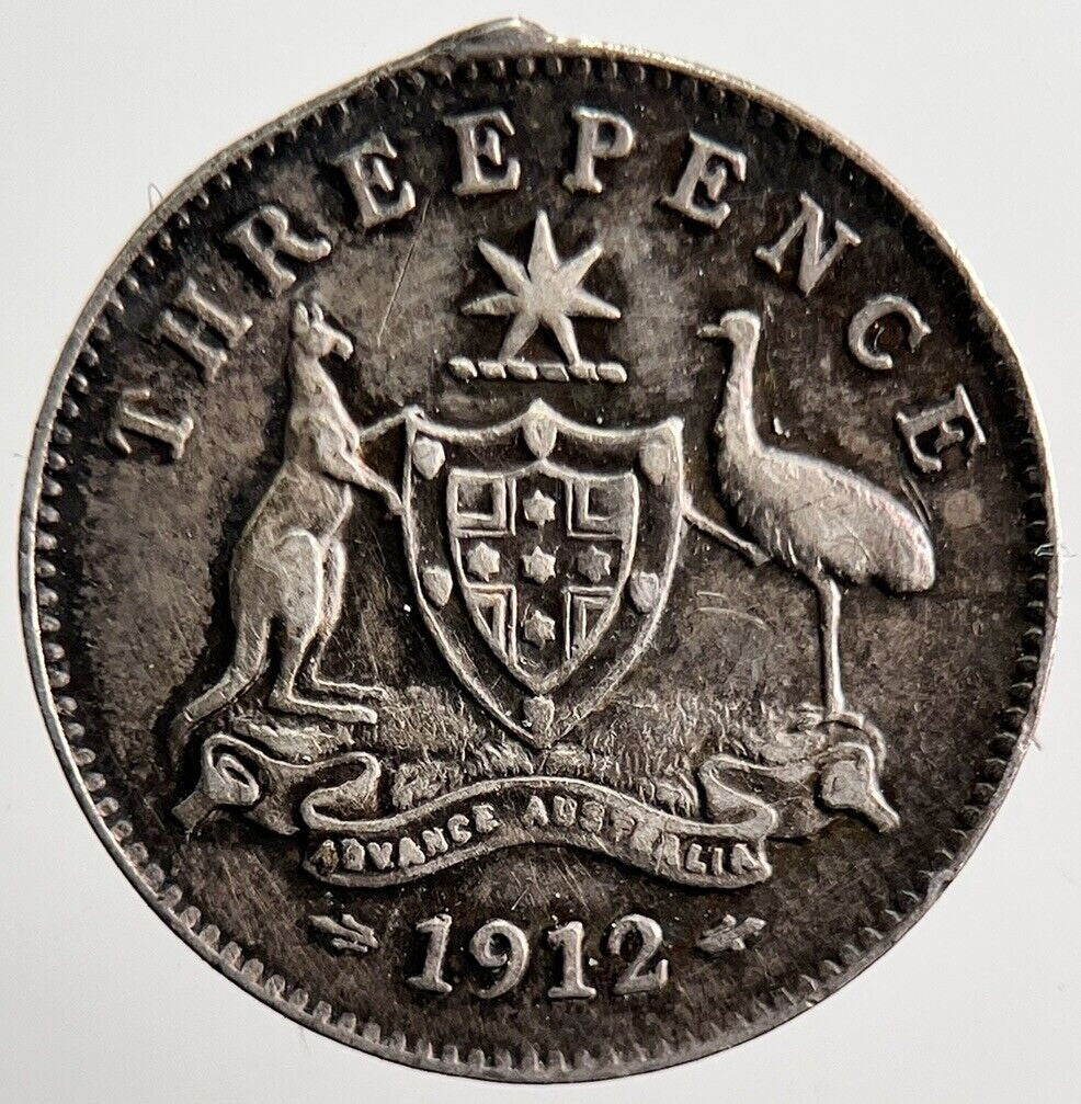 1912 Australia Threepence Silver Coin | Collectable Grade | a3488