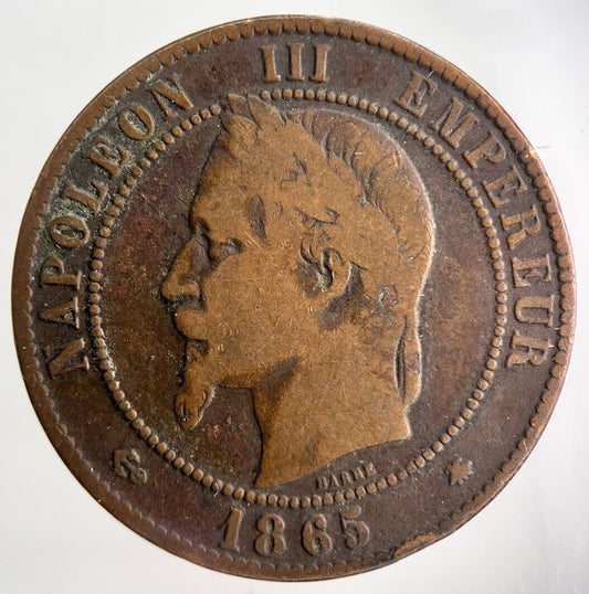 1865 France 10 Centimes Coin | Collectable Grade