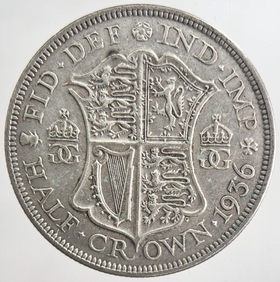 1936 George V Half - Crown Silver Coin | Fine Collectable Grade | a6327
