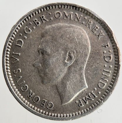 1942 - S Australia Threepence Silver Coin | Fine Collectable Grade