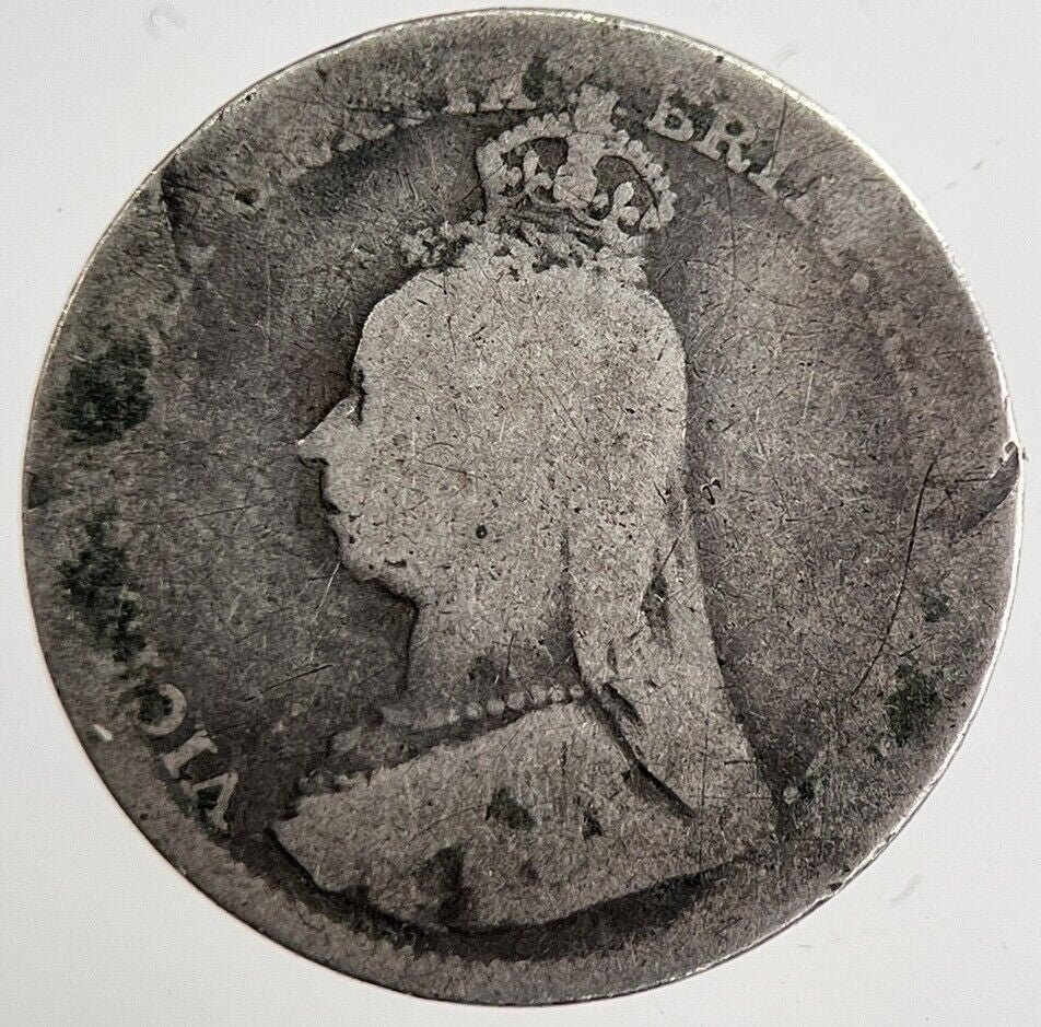 1889 Victoria Threepence Silver Coin | Collectable Grade | a8842