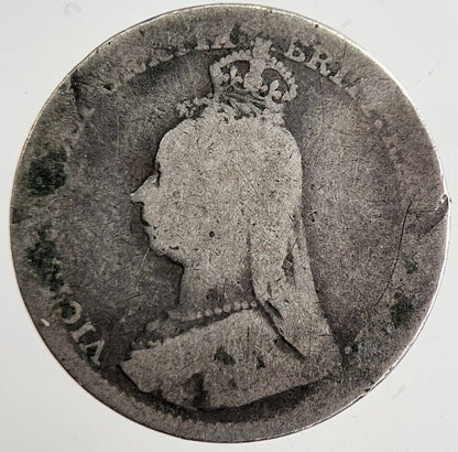1889 Victoria Threepence Silver Coin | Collectable Grade | a8842