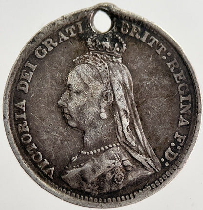 1891 Victoria Threepence Silver Coin | Very High Grade | a8540