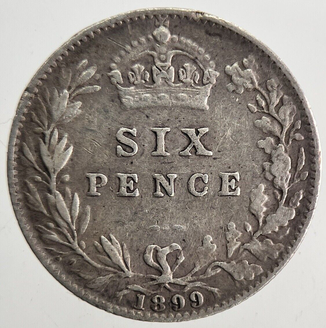1899 Victoria Sixpence Silver Coin | Fine Collectable Grade | a9896